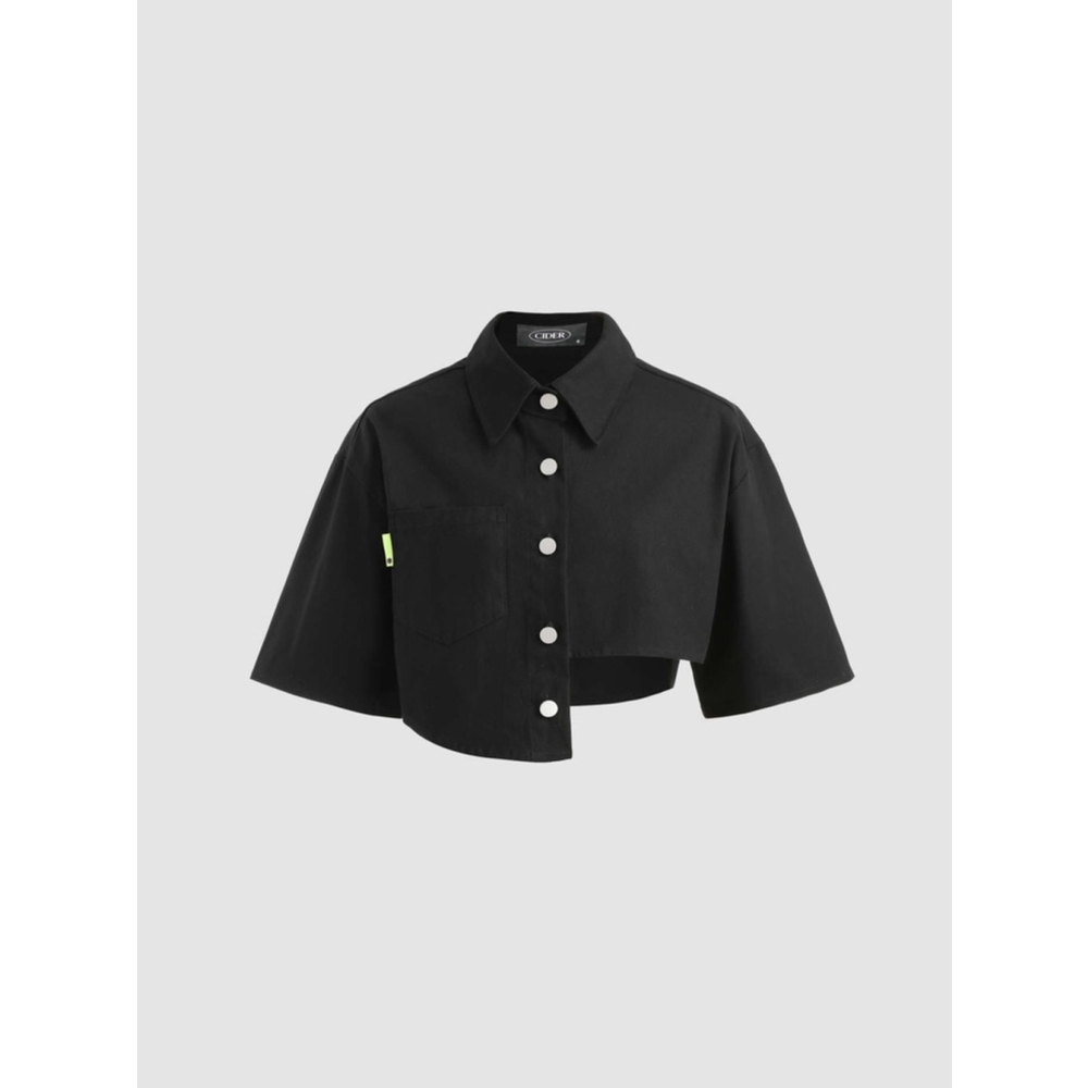 ASYMMETRICAL HEM BLOUSE by Cider